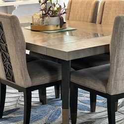 Paramount Dining Table With 6 Chairs. 