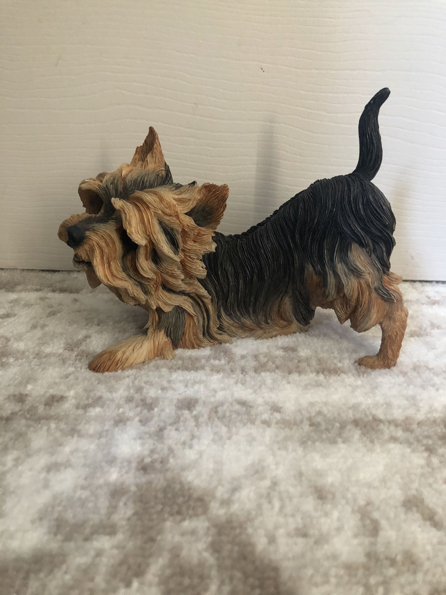 Dog (Yorkshire terrier) Ceramic statue