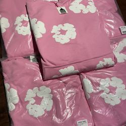Pink Denim Tears Hoodies