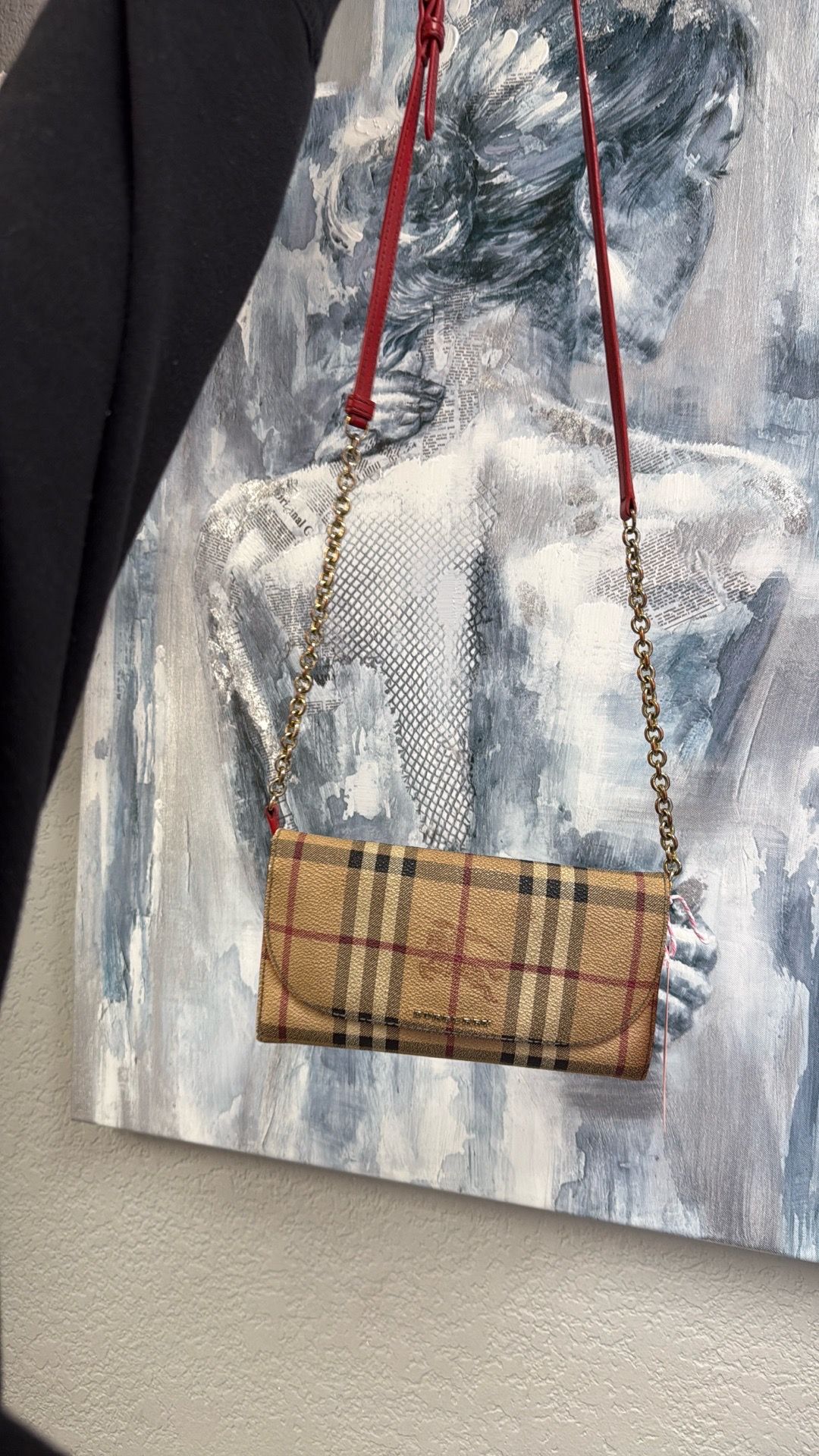 BURBERRY HANDBAG WALLET ON A CHAIN