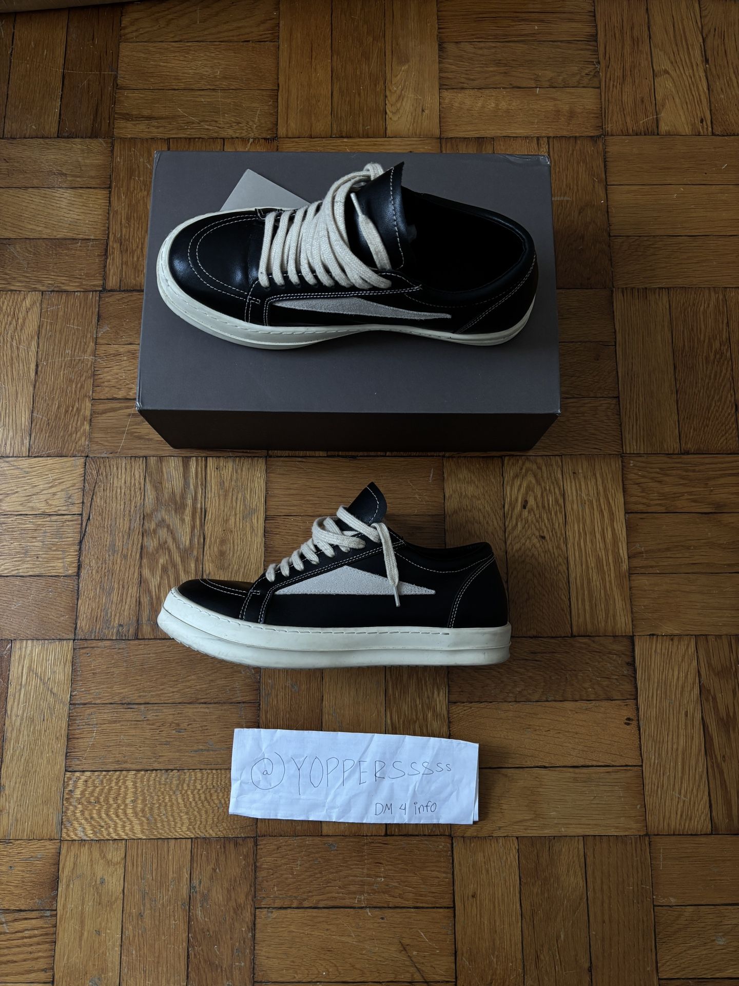 Black Rick Owen’s Vans low