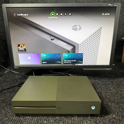 Microsoft Xbox One S 1TB Console Console & Cables Battlefield 1 Military Green 1681