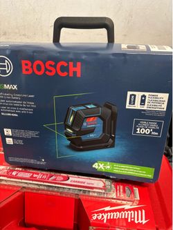 Bosch 100 ft. Green Self Leveling Line Laser Level with Li-Ion Battery, Adjustable L-Bracket Mount and Hard Carrying Case