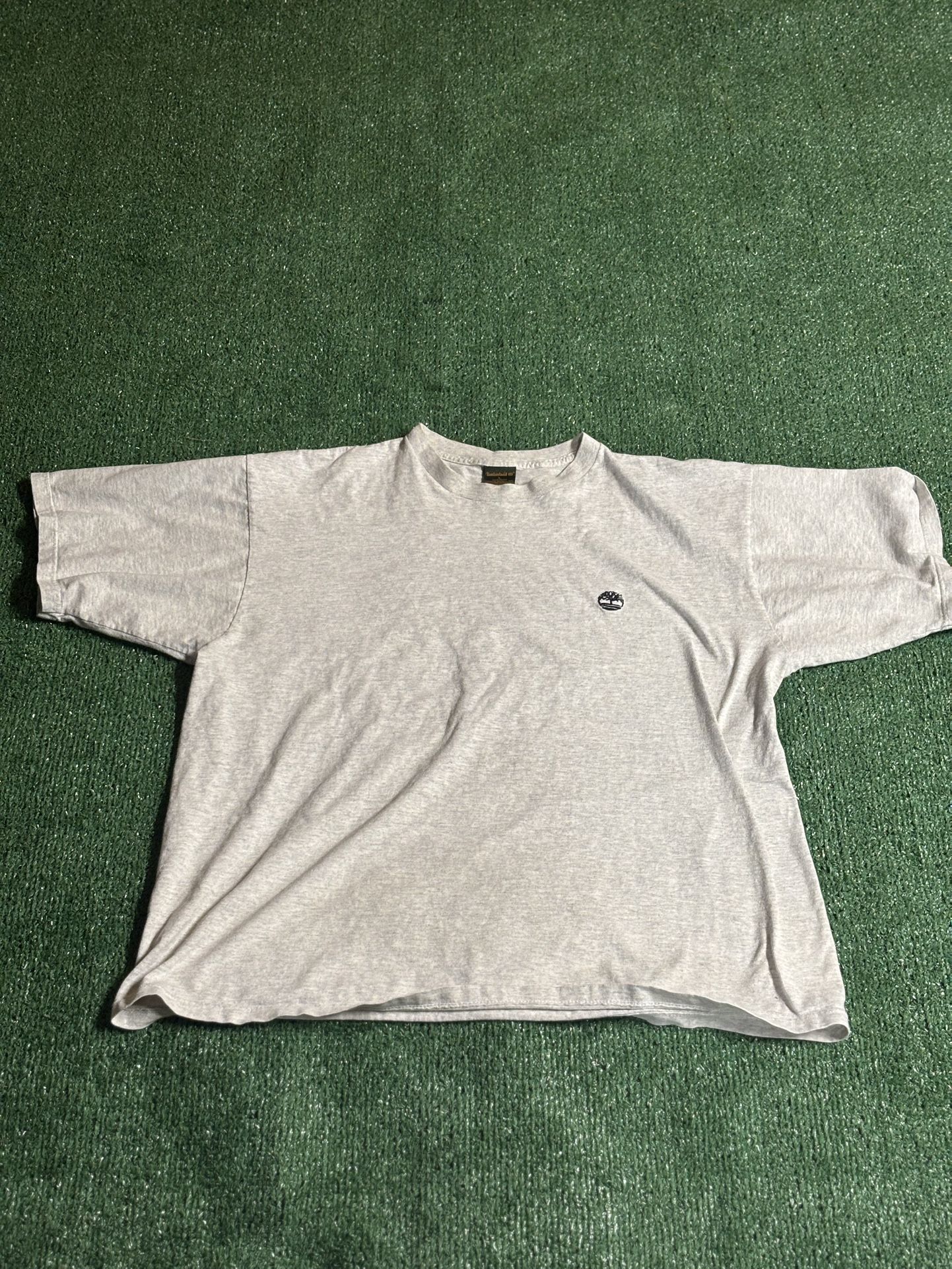 Vintage Grey Timberland Logo Tee