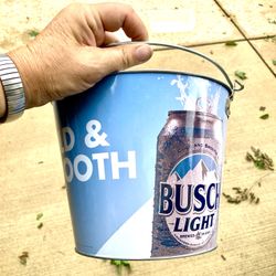 Busch Light  Ice Bucket Cold And Smooth Can Design Pail