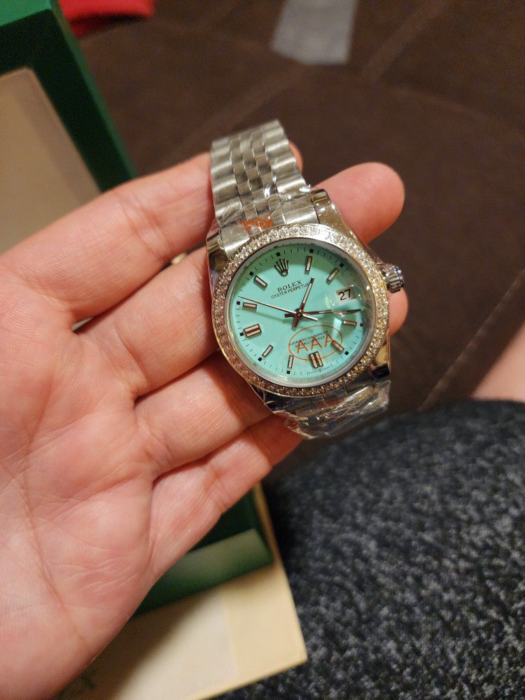TIFFANY COLOR HIGH QUALITY AUTOMATIC WATCH UNISEX 