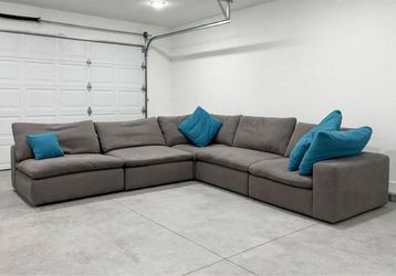 Gray Modular Sectional Sofa
