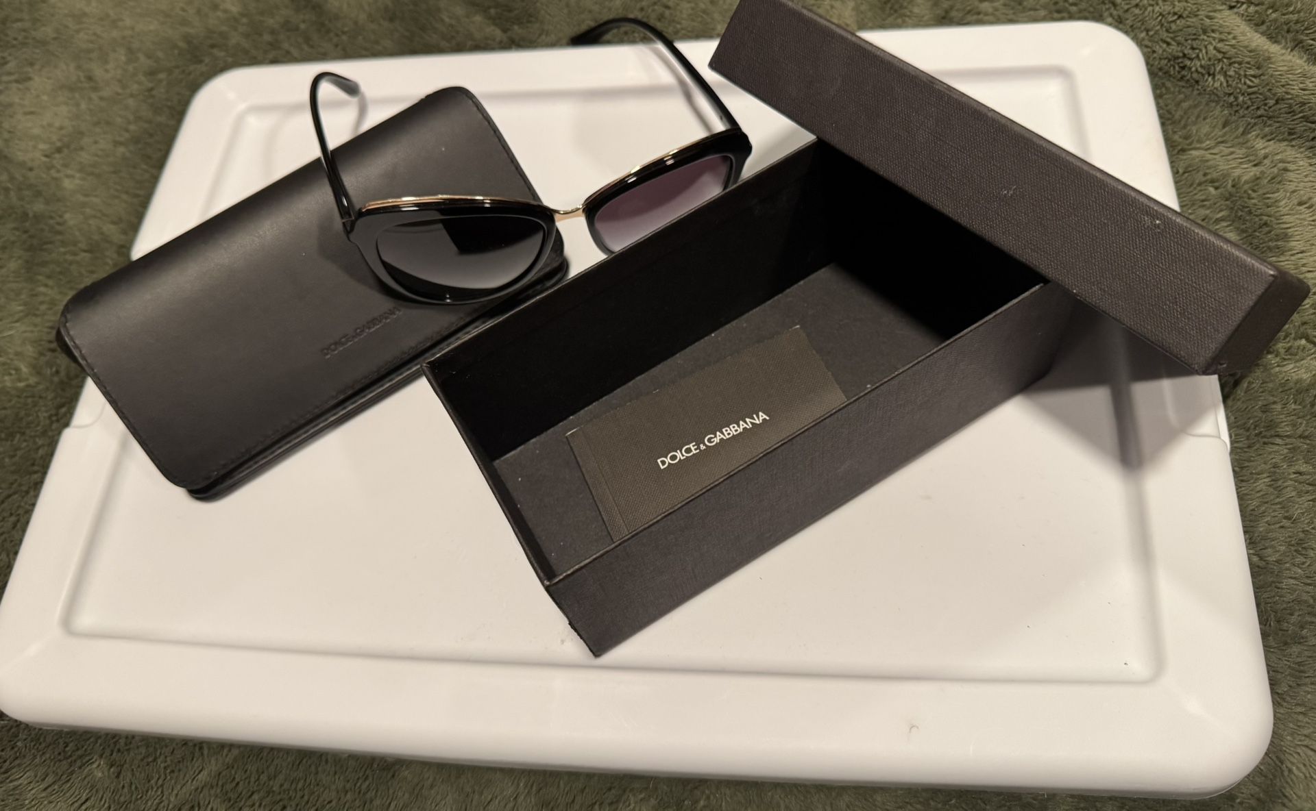 Dolce & Gabbana Sunglasses, DG4304 57, Black with Gold