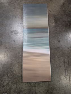 Abstract Coastal Horizon Framed Art Piece