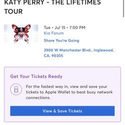 Katy Perry Tickets for 7/15