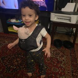 Naked Panda Mer Duo2 White Schematics Water-Friendly Baby Carrier W/ Matching Doll/Stuffy Carrier