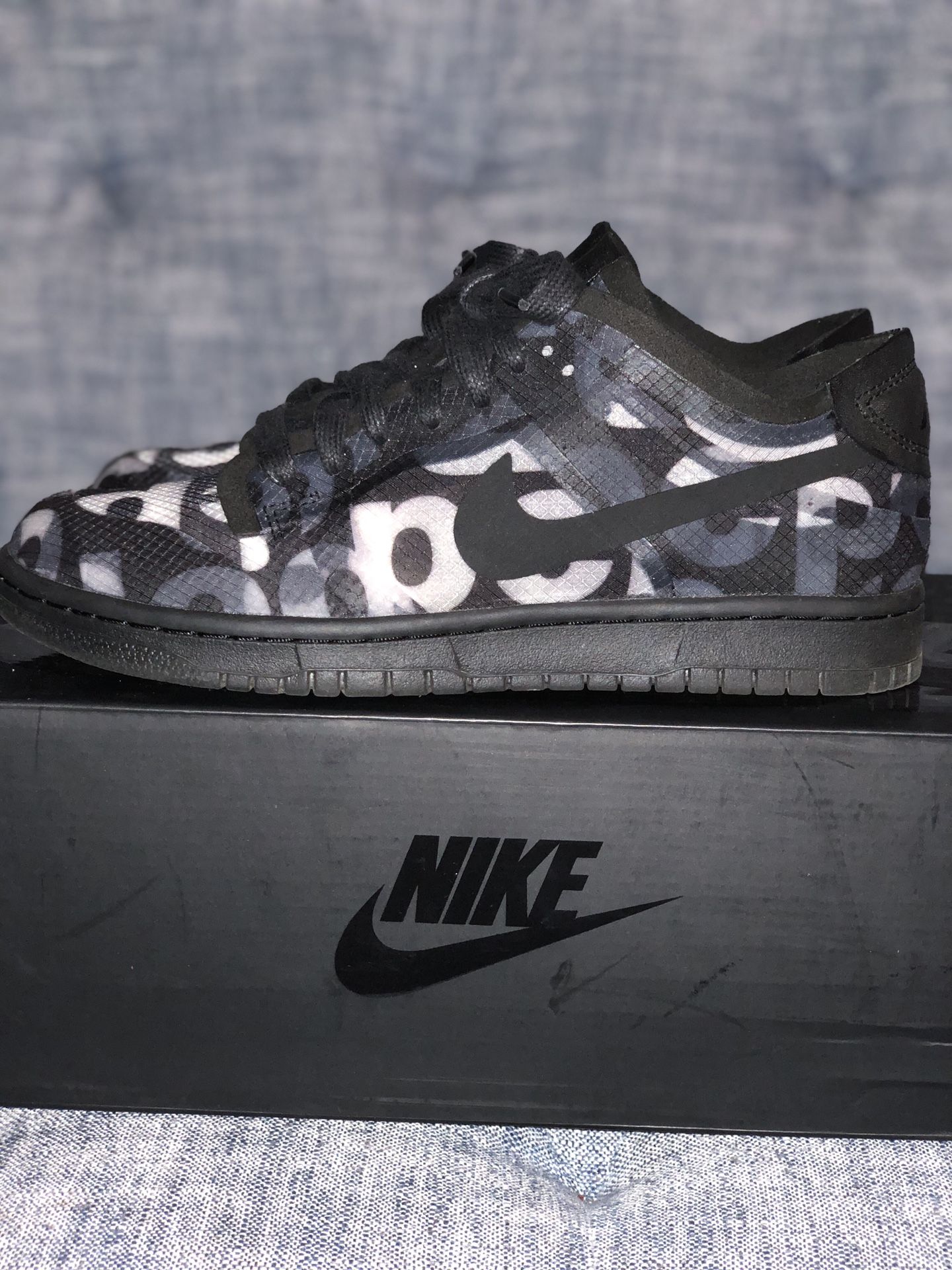 CDG X Nike Dunk Size