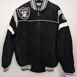 Raiders Oakland Suede Jacket Vintage NFL