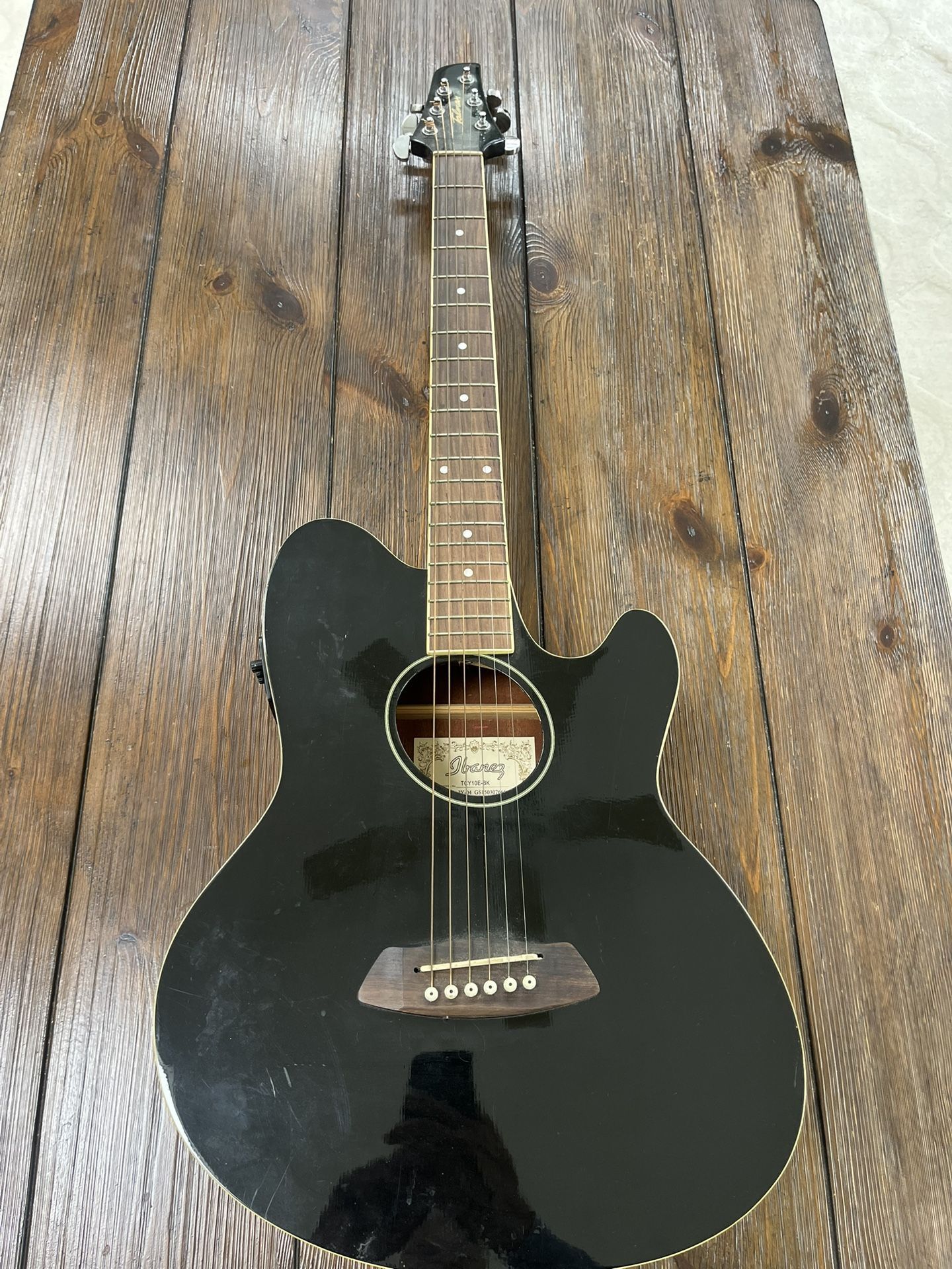 Ibanez Talman Acoustic Electric Guitar. Black