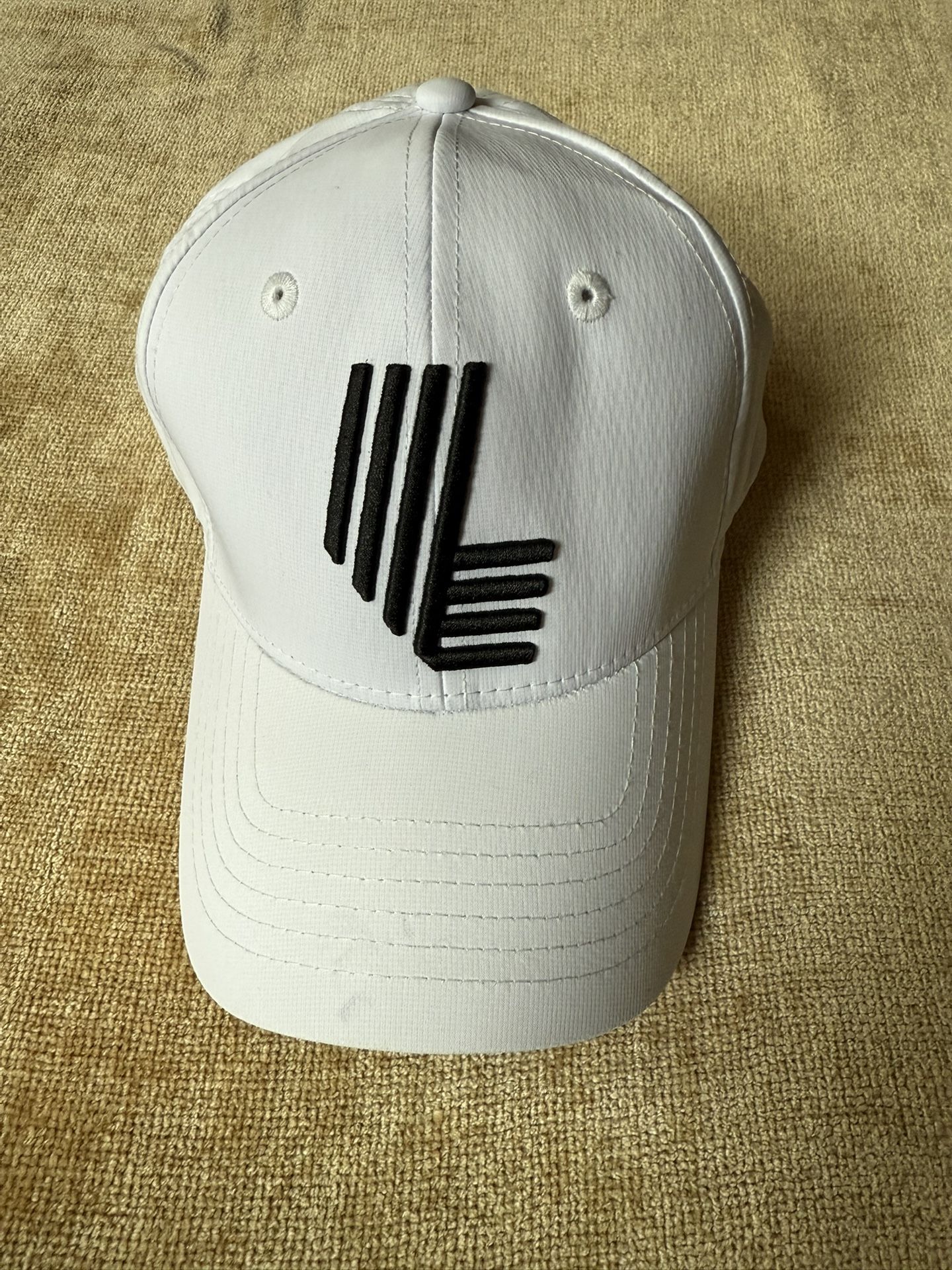 New!!! LIV Golf White Cap with Black Embroidery
