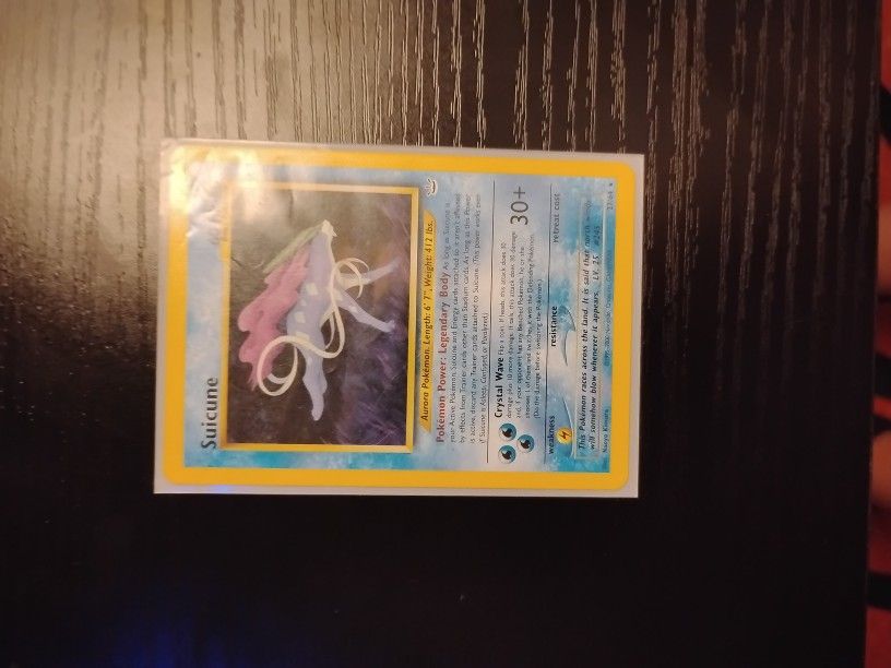 Suicun2000 Vintage Pokemon Card Non Holographic 