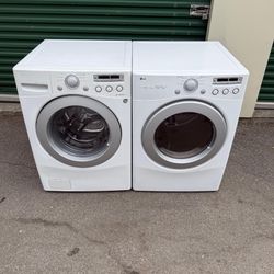 Lavadora Y Secadora LG Blanca 27 De Ancho 