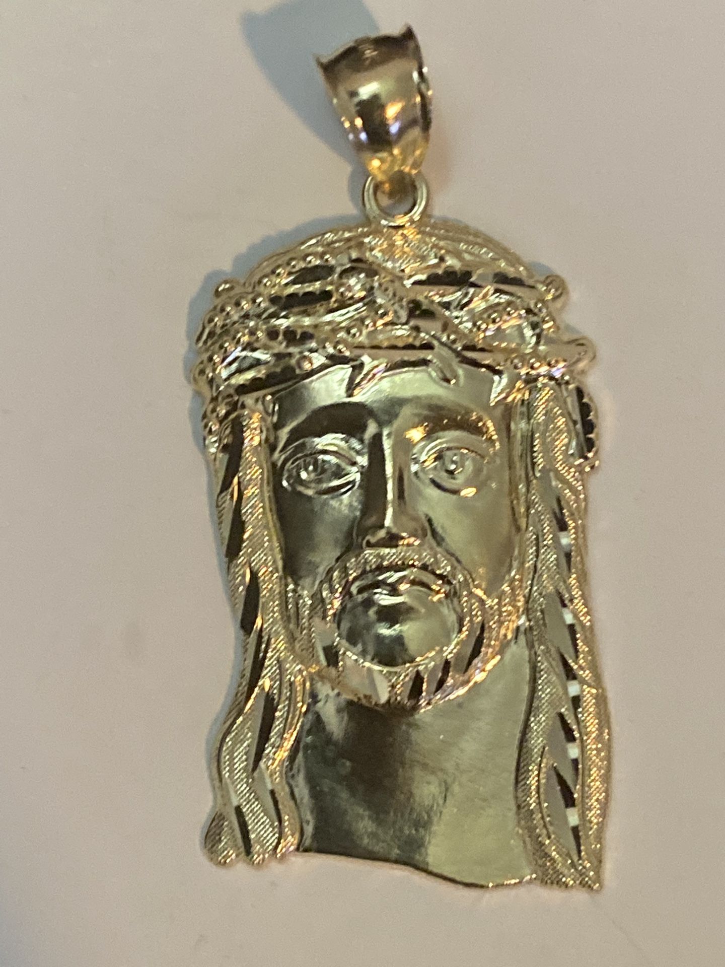 10k Real Gold Jesus Pendant Charm