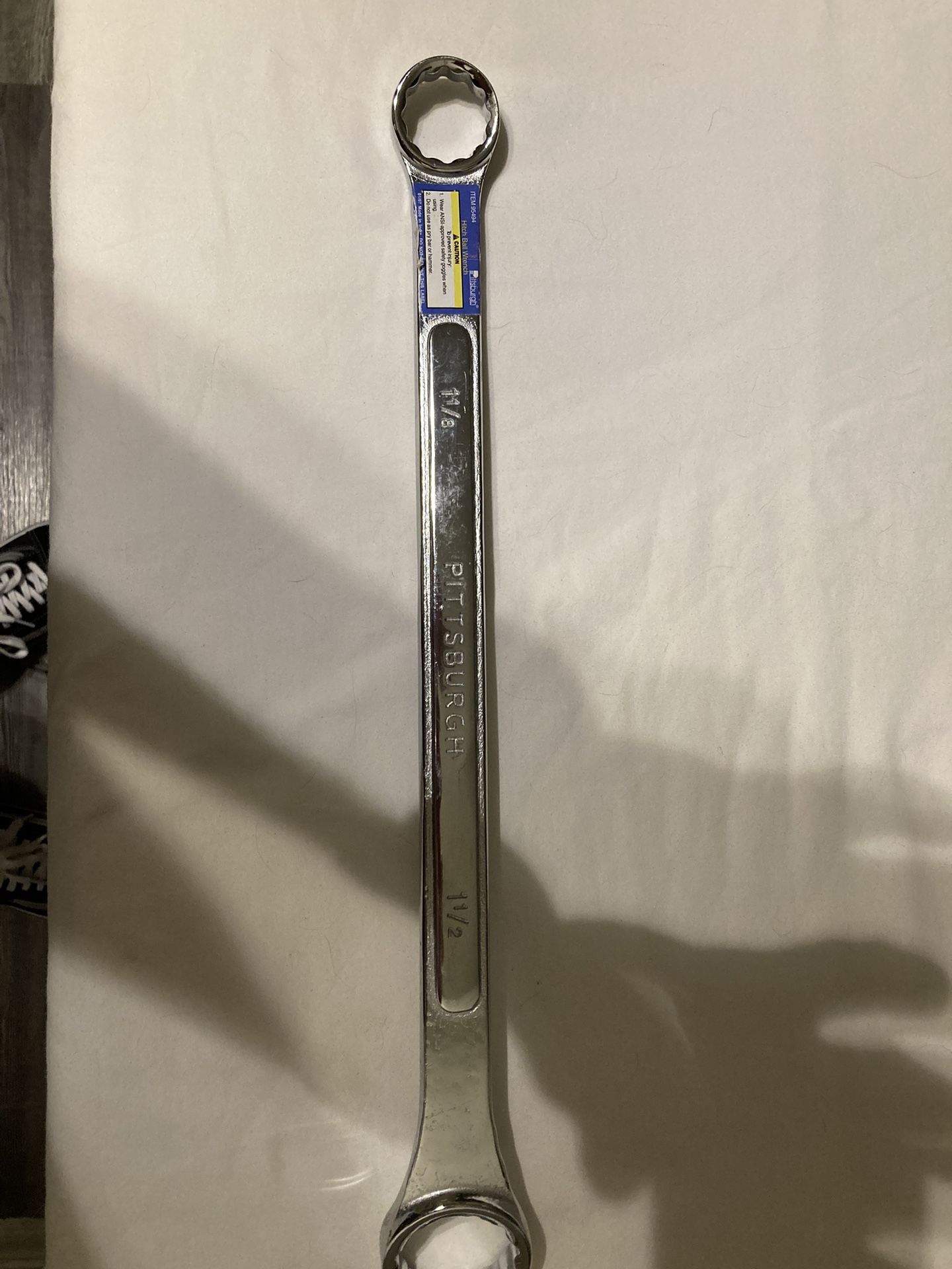 Pittsburgh Double Open End Wrench 1 1/8 @ 1 1/2