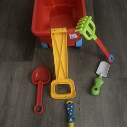 Kids Garden Wagon Wheelbarrow