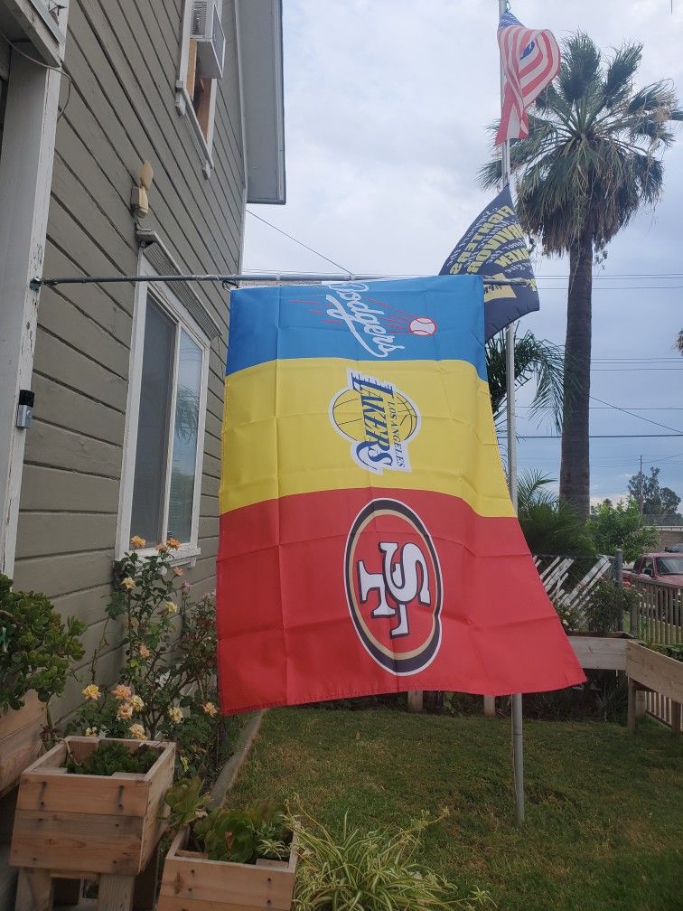 Dodgers Lakers 49ers Flag Size 3ftx5ft