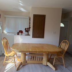 7 Piece Wooden Table 