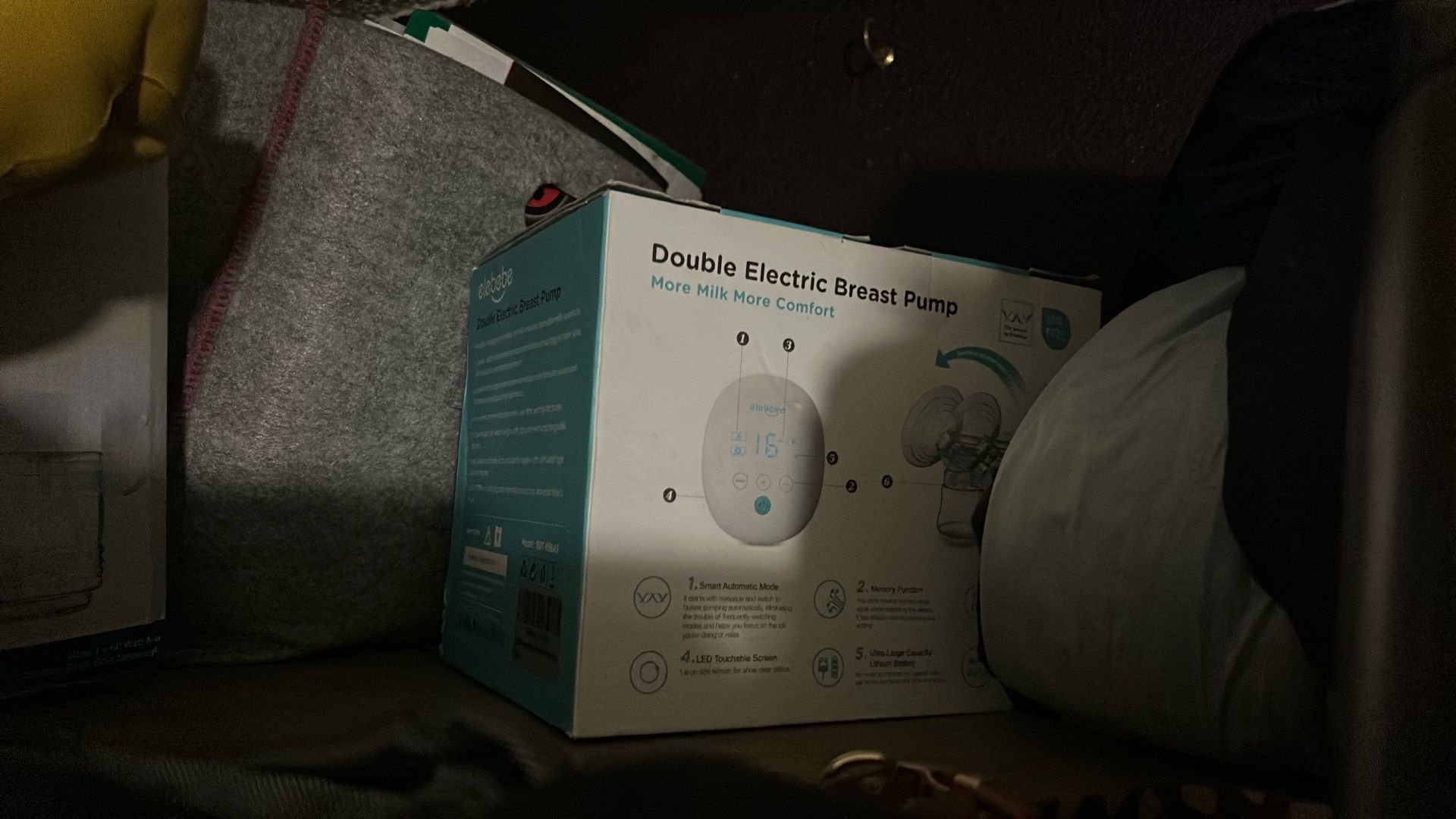 Double electric breast pump