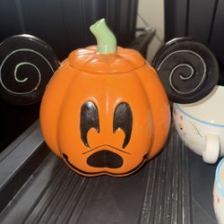 Mickey Mouse Pumpkin Cookie or Candy Jar
