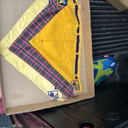 Vintage Cub Scout Scarves/Bandanas. Lot of 3