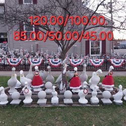 Garden Concrete Geese Statues Different Sizes And Prices 