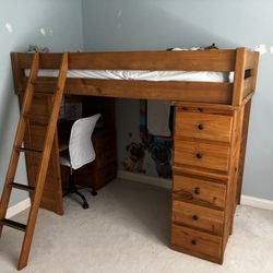 Solid Wood Loft Bed