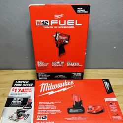 MILWAUKEE M12 STUBBY IMPACT WRENCH 