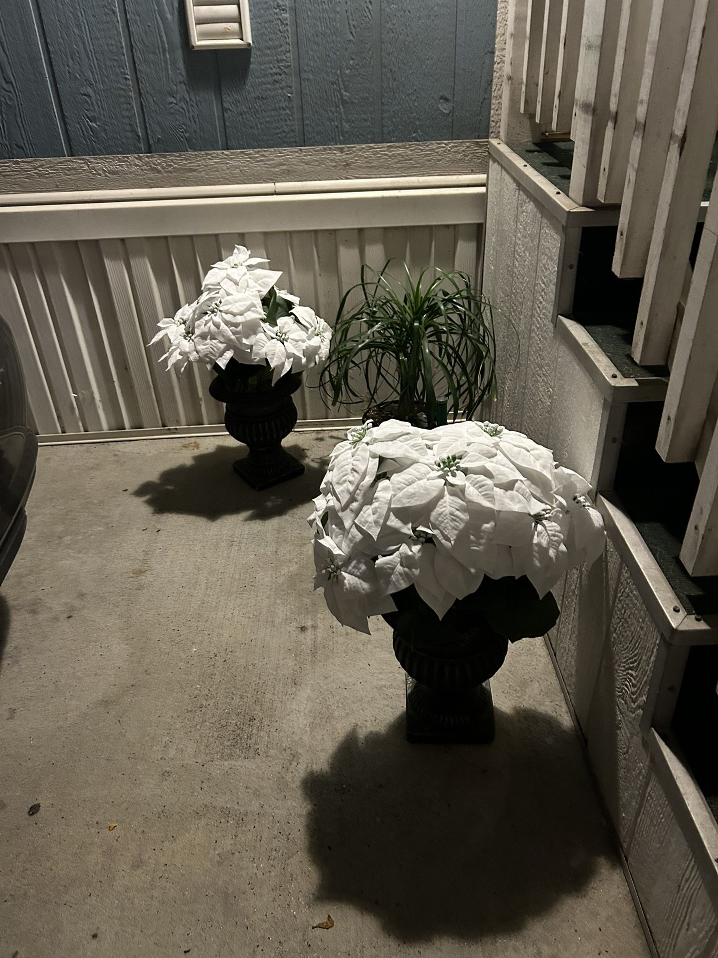 2- Pots With Fake Flowers