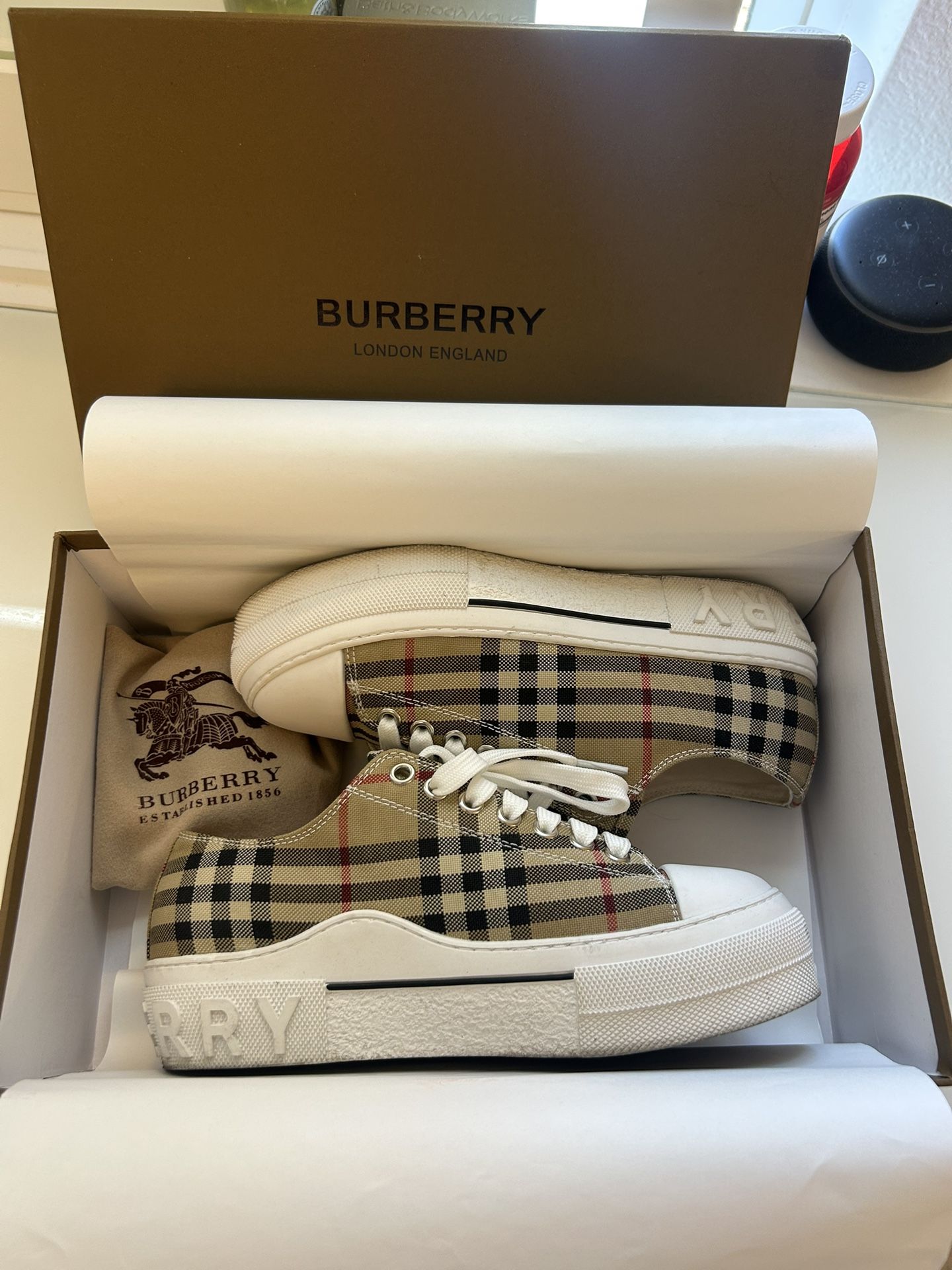 Burberry Check Sneakers Authentic