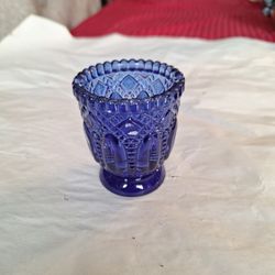 Cobalt Blue Candle Holder Set Of 3