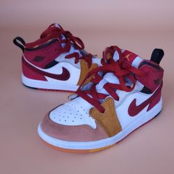 Nike Air  Jordan 1 Mid Toddler Paprika Cinnabar Size 10C