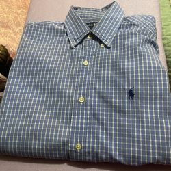 Ralph Lauren Classic Fit Long Sleeve Small Dress Shirt