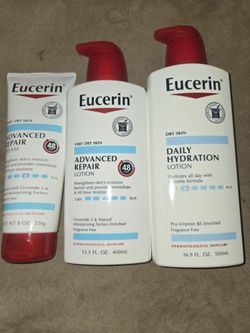 Eucerin Lotion And Cream Bundle 