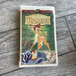Disney VHS Bambi Movie
