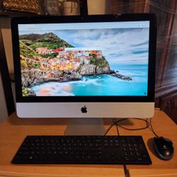 IMac 21.5 Inch Late 2015 the screen it has a  crack .  See pics for details.  Intel Core i5 2.8 GHz  8GB RAM  240GB SSD  MacOS Monterey version 12.7
