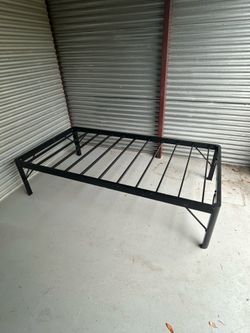 Twin sized bed frame.