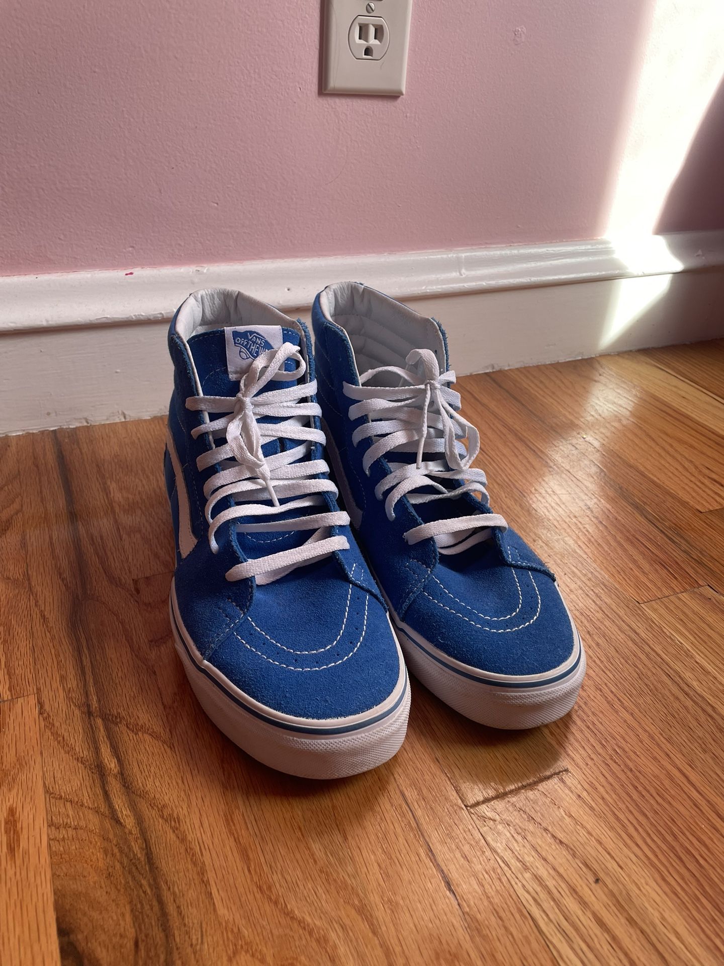 Blue Vans high tops