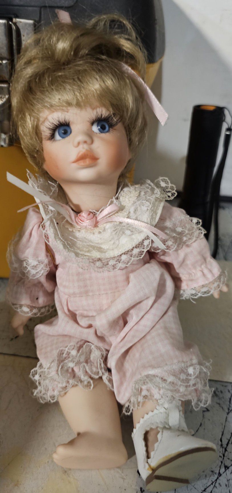 “Peanut” by Maryse Nicole, Franklin Mint Heirlooms 9" Porcelain Doll