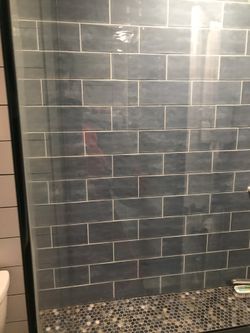 Brand New electric blue subway tiles
