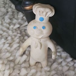 vintage 1971 Pillsbury Doughboy "Poppin' Fresh" vinyl rubber squeeze doll.