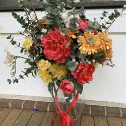 Extra Large Vase with Artificial Flowers 