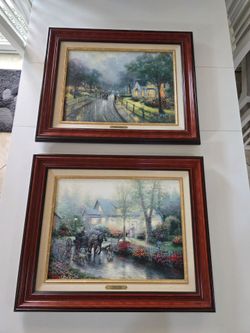 Framed Thomas Kinkade Paintings