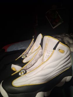 Air Jordan 13 White Black Yellow Sneakers