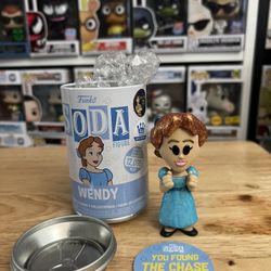 EXC LE DIAMOND GLITTER CHASE Wendy Darling Funko Soda Peter Pan Disney Movies