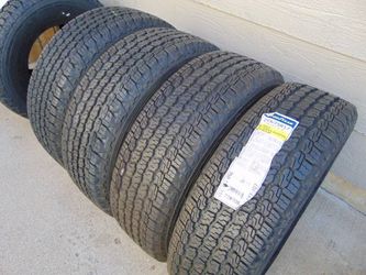 4 Used 245 75 17 Goodyear Wrangler AT Adventure 4PLY Tires  Date 2017 2018 & 2019